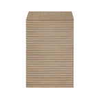 Oakham Ribbed Oak Bedside One Drawer