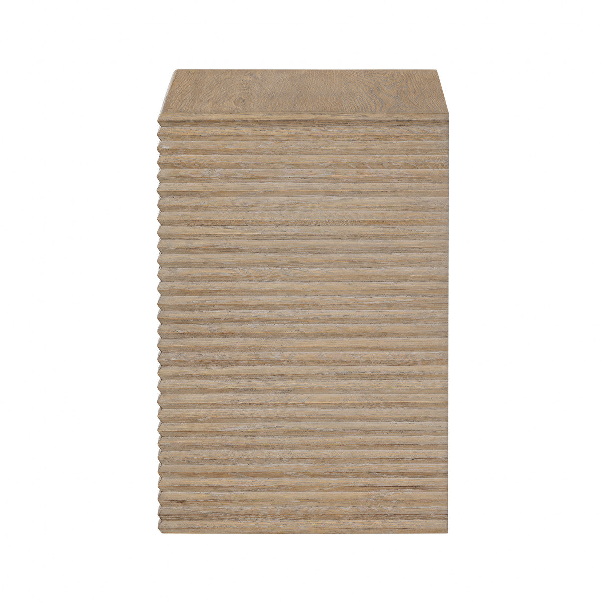 Oakham Ribbed Oak Bedside One Drawer