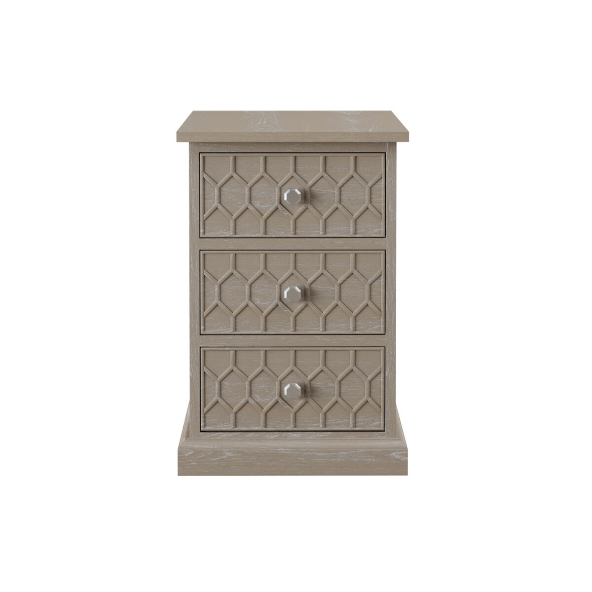 Aero Three Drawer Bedside Table