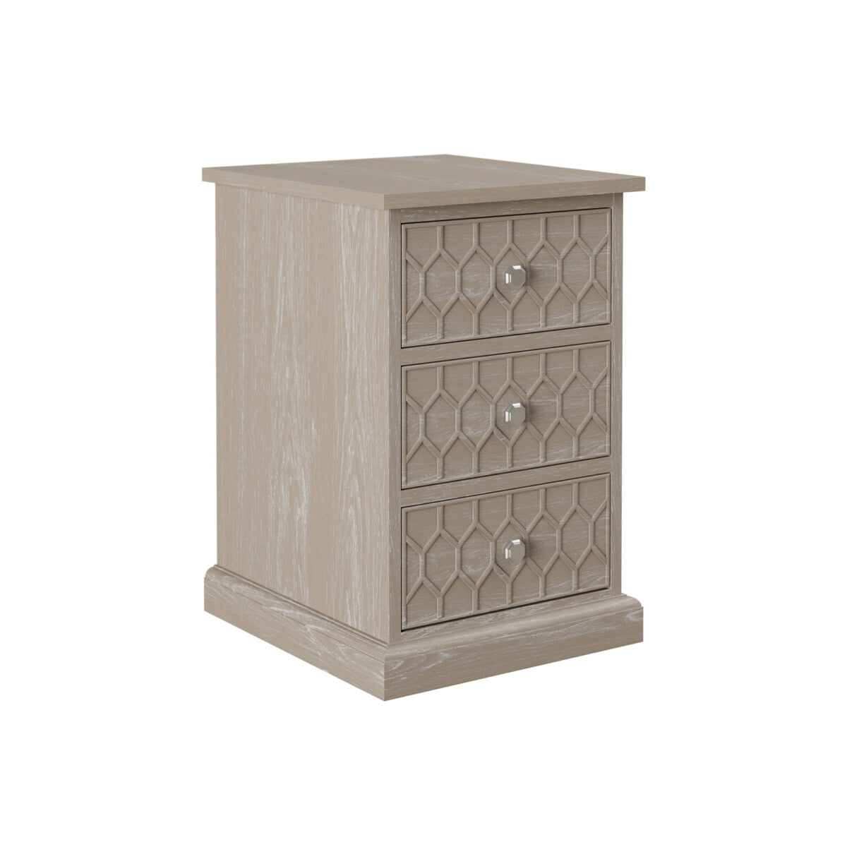 Aero Three Drawer Bedside Table