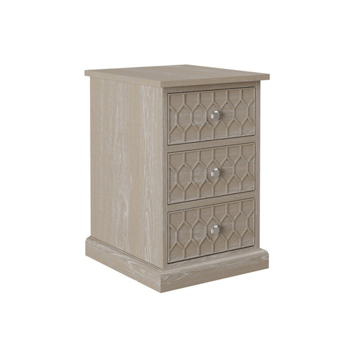 Aero Three Drawer Bedside Table