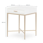 Isla Bedside White