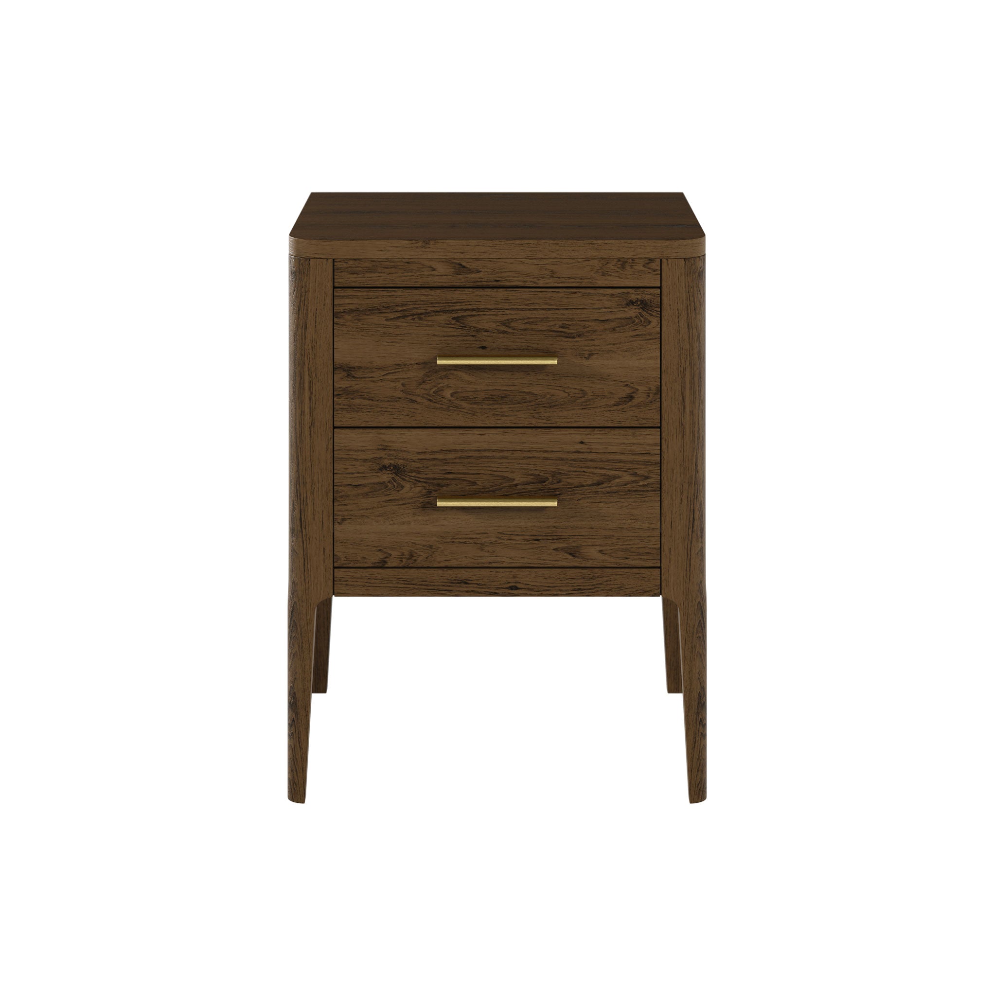 Amelie Bedside Brown two Drawers