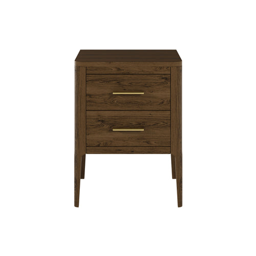 Amelie Bedside Brown two Drawers