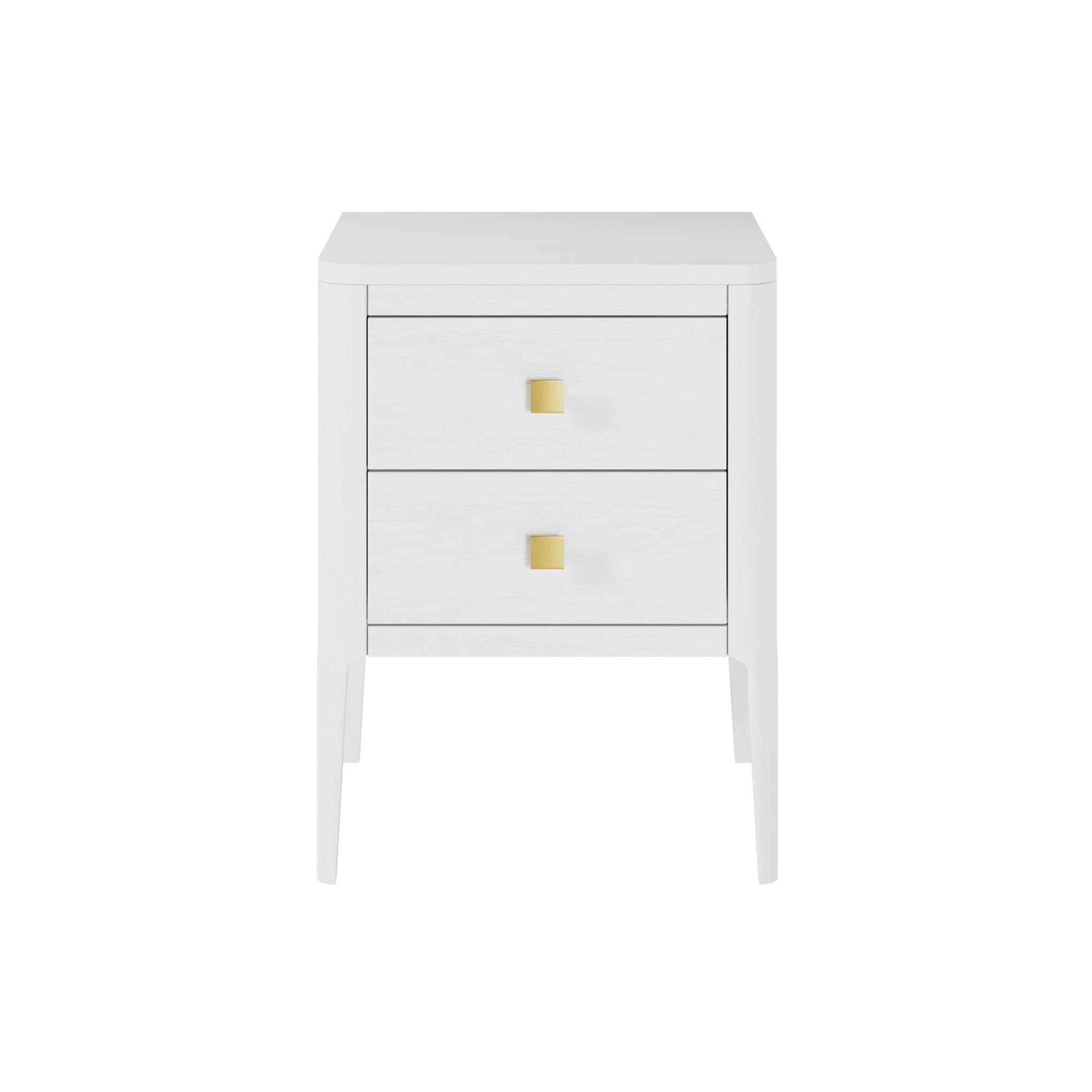Amelie Bedside White two Drawers