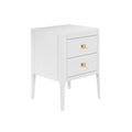 Amelie Bedside White two Drawers