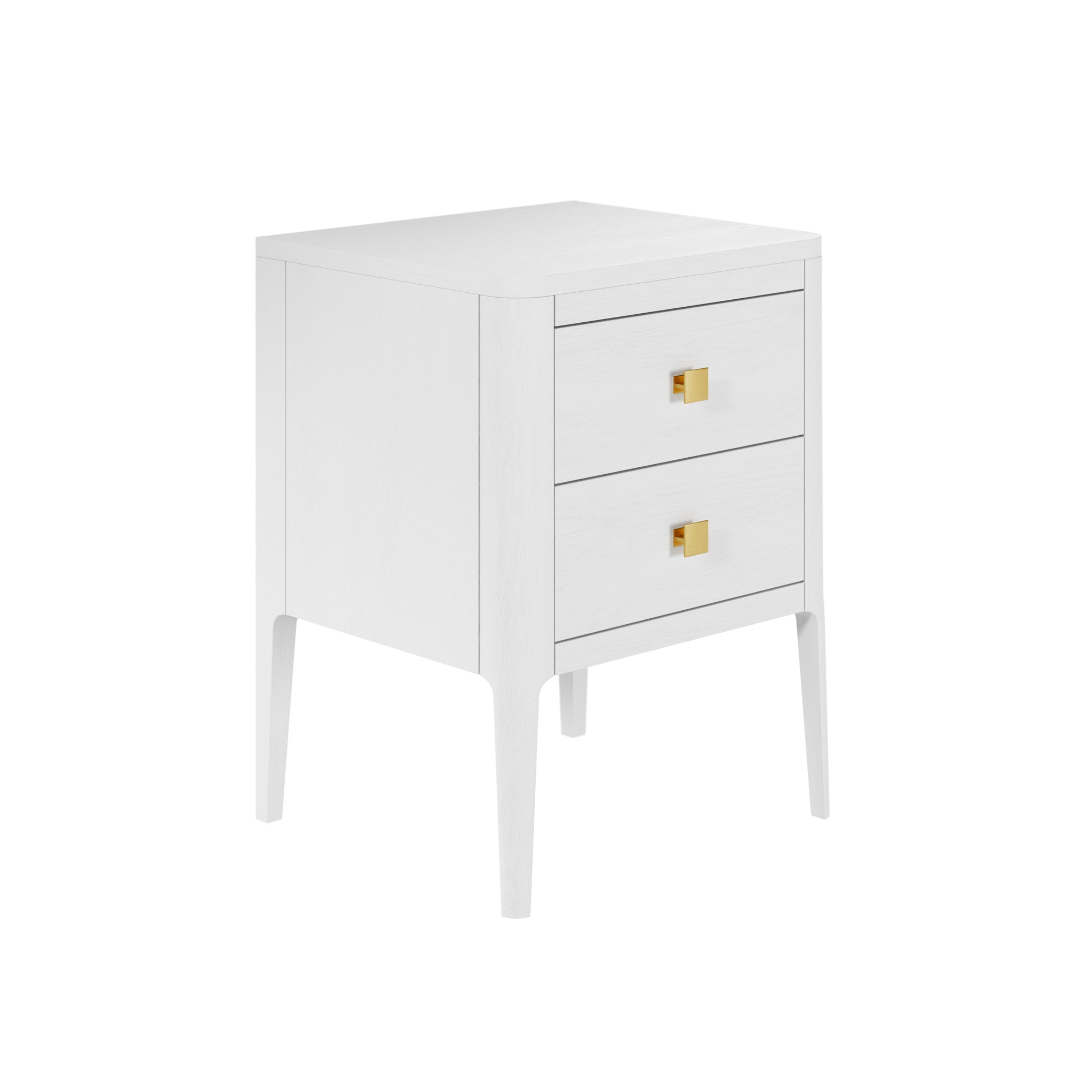 Amelie Bedside White two Drawers