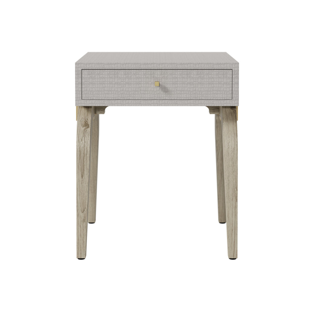 Beck Crocodile Style Bedside Table