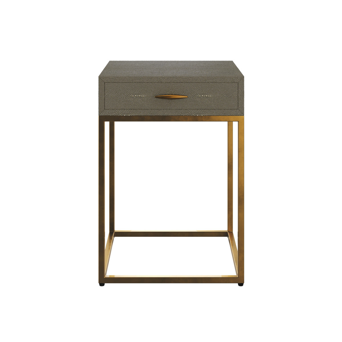 Raphia Bedside Grey Shagreen