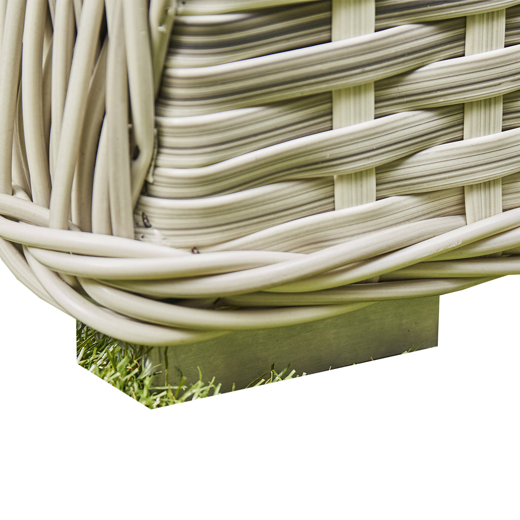 Ascot Grey Rattan Garden Lounge Set With Coffee Table