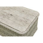 Ascot Beige Rattan Sofa And Arm Chairs With Ceramic Coffee Table