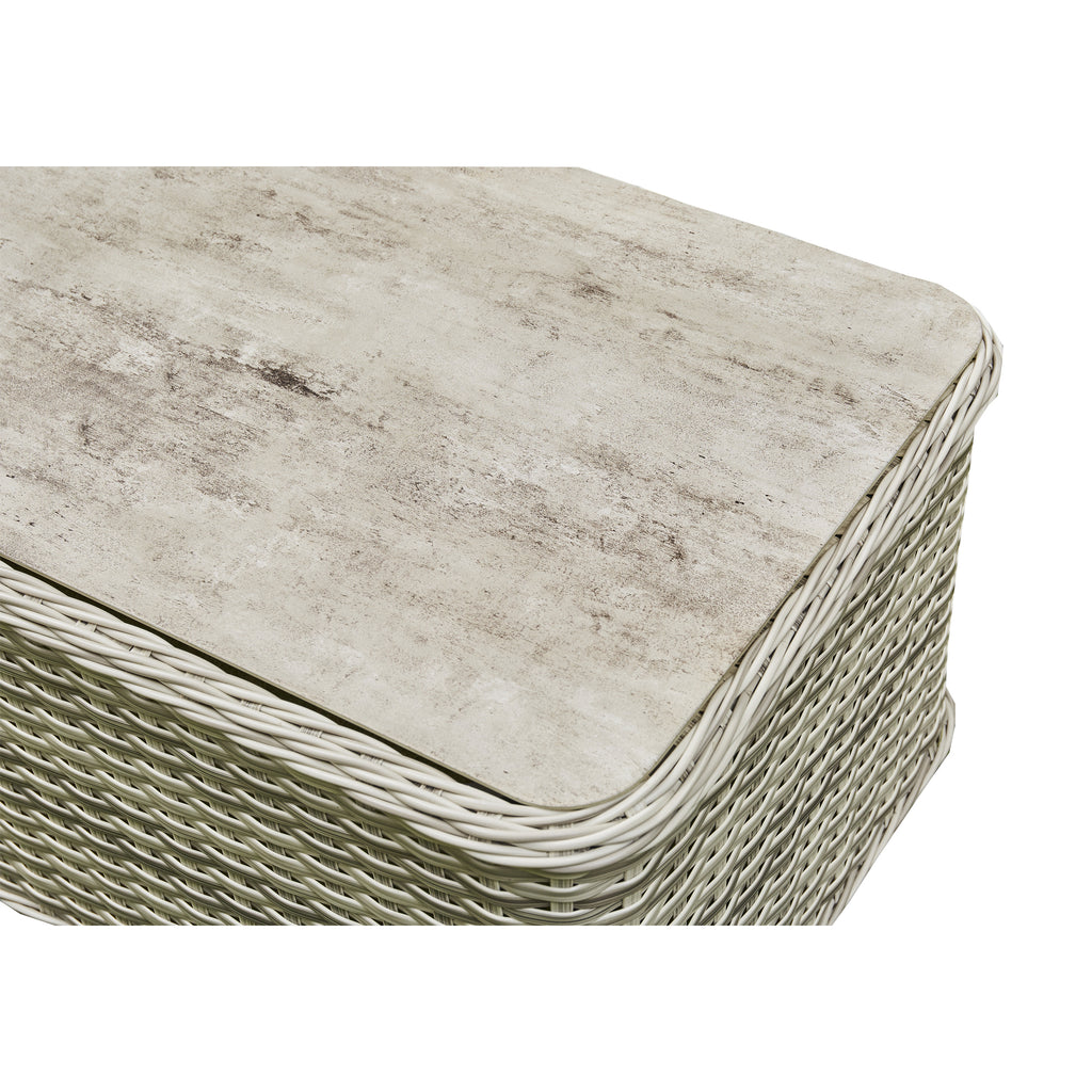 Ascot Grey Rattan Garden Lounge Set With Coffee Table