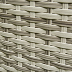 Ascot Grey Rattan Garden Lounge Set With Coffee Table