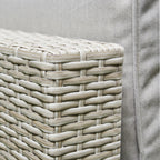 Sorrento Rattan Corner Sofa And Adjustable Fire Pit Table With Large And Small Bench