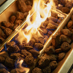 Sorrento Rattan Corner Sofa And Adjustable Fire Pit Table With Large And Small Bench