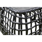 Bali Rattan Corner Sofa And Ceramic Coffee Table With Large And Small Stool