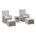 Rio Rattan Garden Lounge Chairs And Table