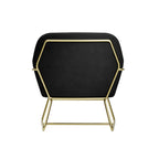 CHARLES ARMCHAIR BLACK VELVET / BRUSHED GOLD