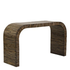 Bambusa Bamboo Inlay Curved Console Table