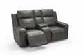 Barcelona Electric Recliner Sofa Grey 2 Seater