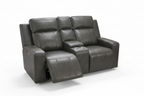 Barcelona Electric Recliner Sofa Grey 2 Seater