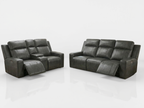 Barcelona Electric Recliner Sofa Grey 3 Seater