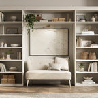 BEAU 2 SEATER SOFA SAND / BLONDE WOOD