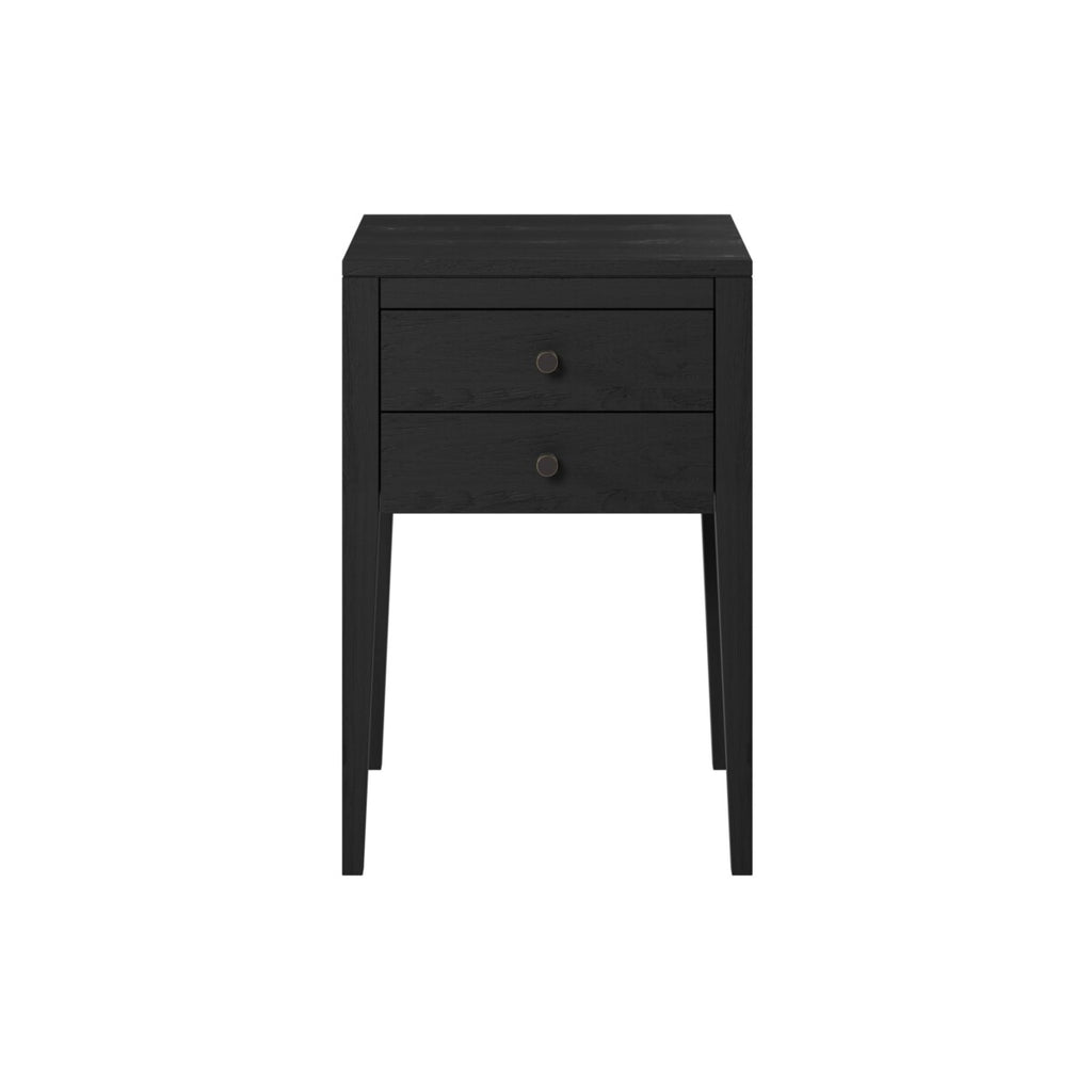Pablo Bedside Black Two Drawers