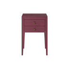 Pablo Bedside Red Two Drawers