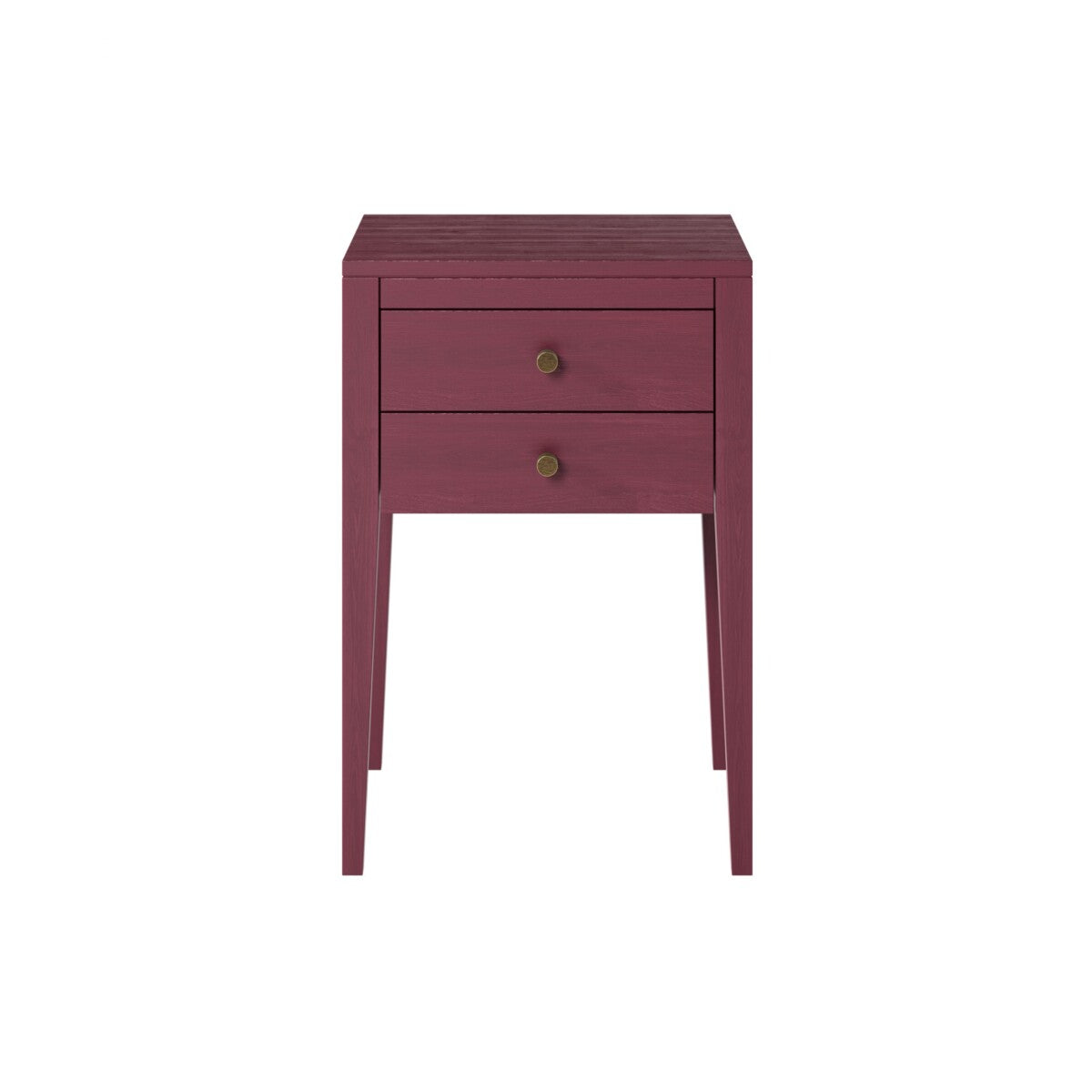 Pablo Bedside Red Two Drawers
