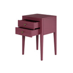 Pablo Bedside Red Two Drawers