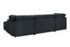 Belgravia Sofa Black U Shape Corner
