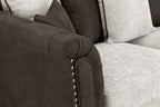 Bella Sofa Grey Scatter Back Large Corner