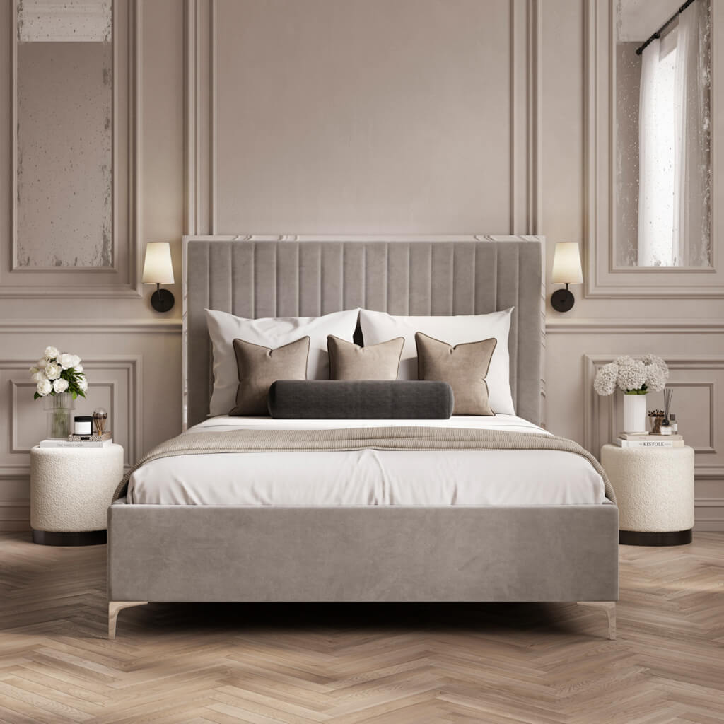 Berkeley Mink Grey Double Bed