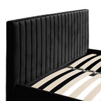 BERLIN BLACK OTTOMAN KING SIZE BED