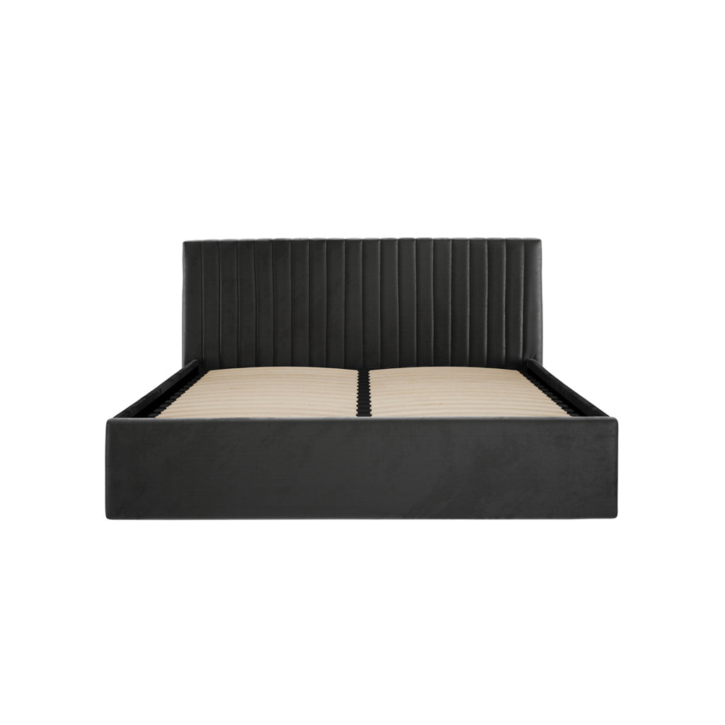 BERLIN BLACK OTTOMAN KING SIZE BED