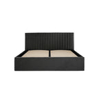 BERLIN BLACK OTTOMAN KING SIZE BED