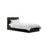 BERLIN BLACK OTTOMAN SINGLE BED