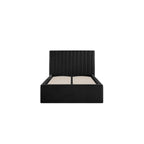 BERLIN BLACK OTTOMAN SINGLE BED