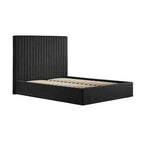 BERLIN BLACK TALL OTTOMAN KING SIZE BED