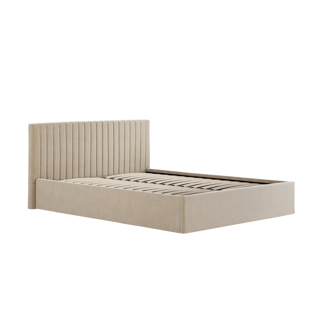 BERLIN BEIGE OTTOMAN KING SIZE BED