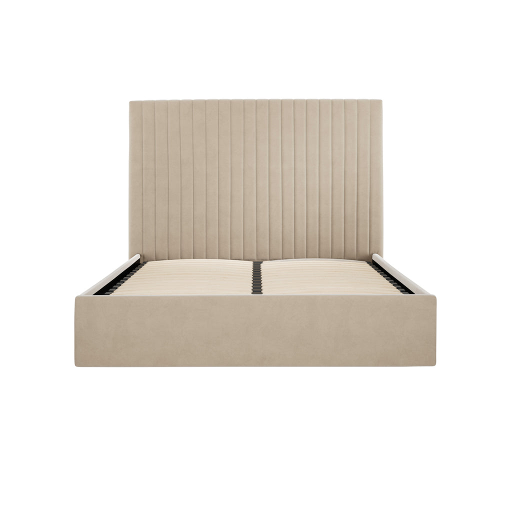 BERLIN BEIGE OTTOMAN KING SIZE BED