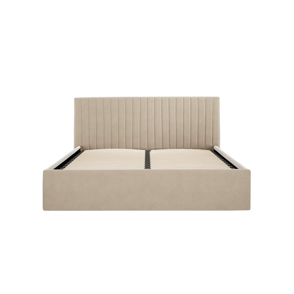 BERLIN BEIGE OTTOMAN KING SIZE BED