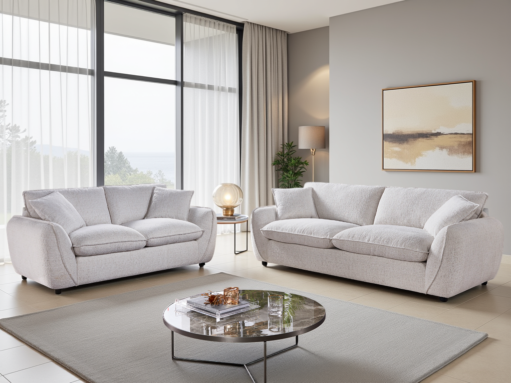 Berlin Sofa Beige 2 Seater