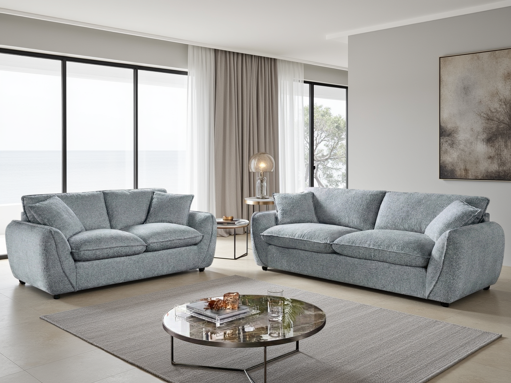 Berlin Sofa Grey 3 Seater