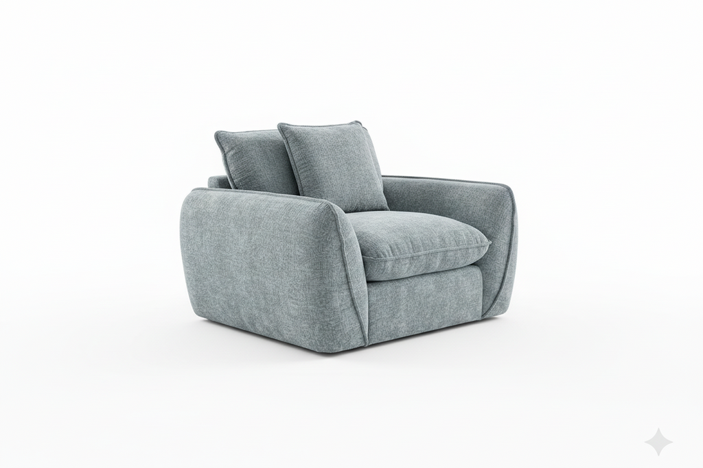 Berlin Sofa Grey Armchair