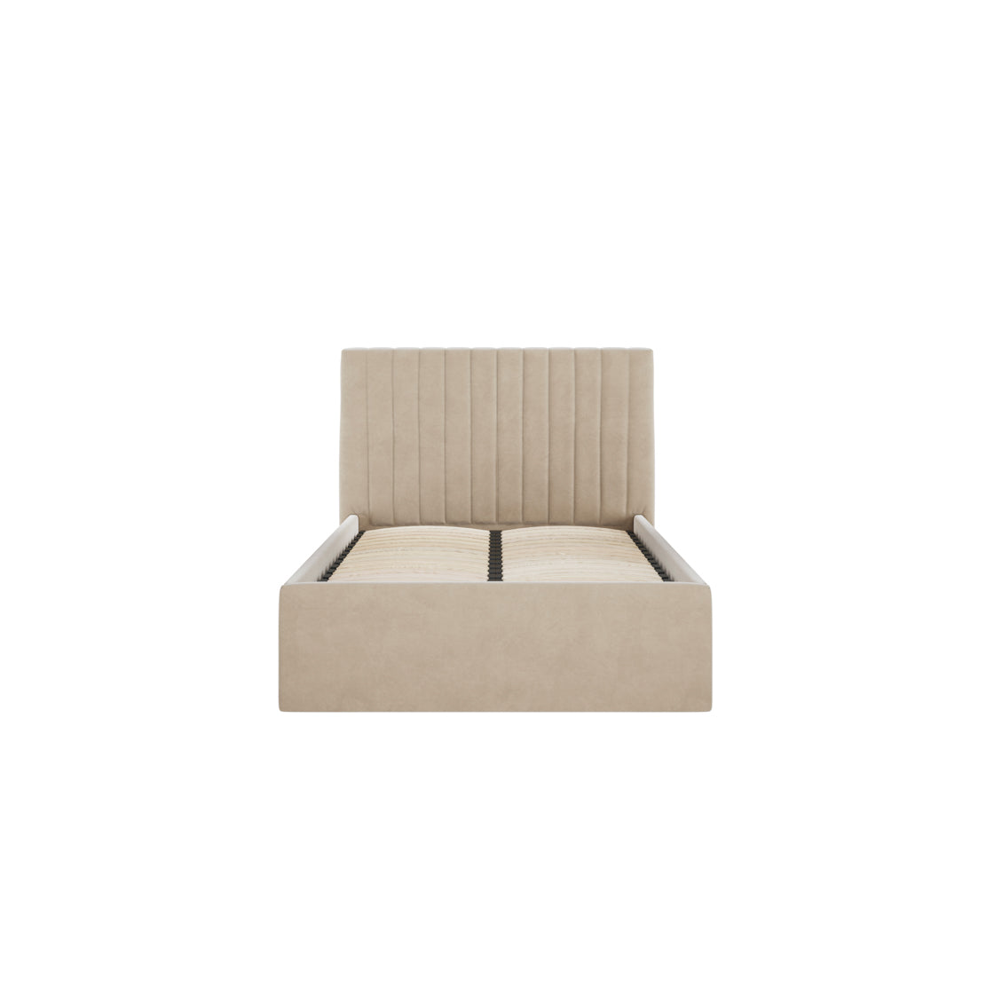 BERLIN BEIGE OTTOMAN SINGLE BED