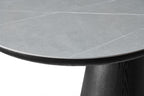 Bianca Oval Dining Table Black & Grey Sintered Stone
