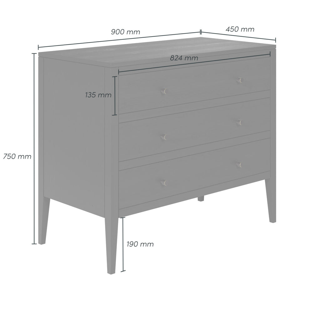 Pablo Chest of Drawers Black