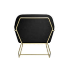 CHARLES ARMCHAIR BLACK VELVET / BRUSHED GOLD